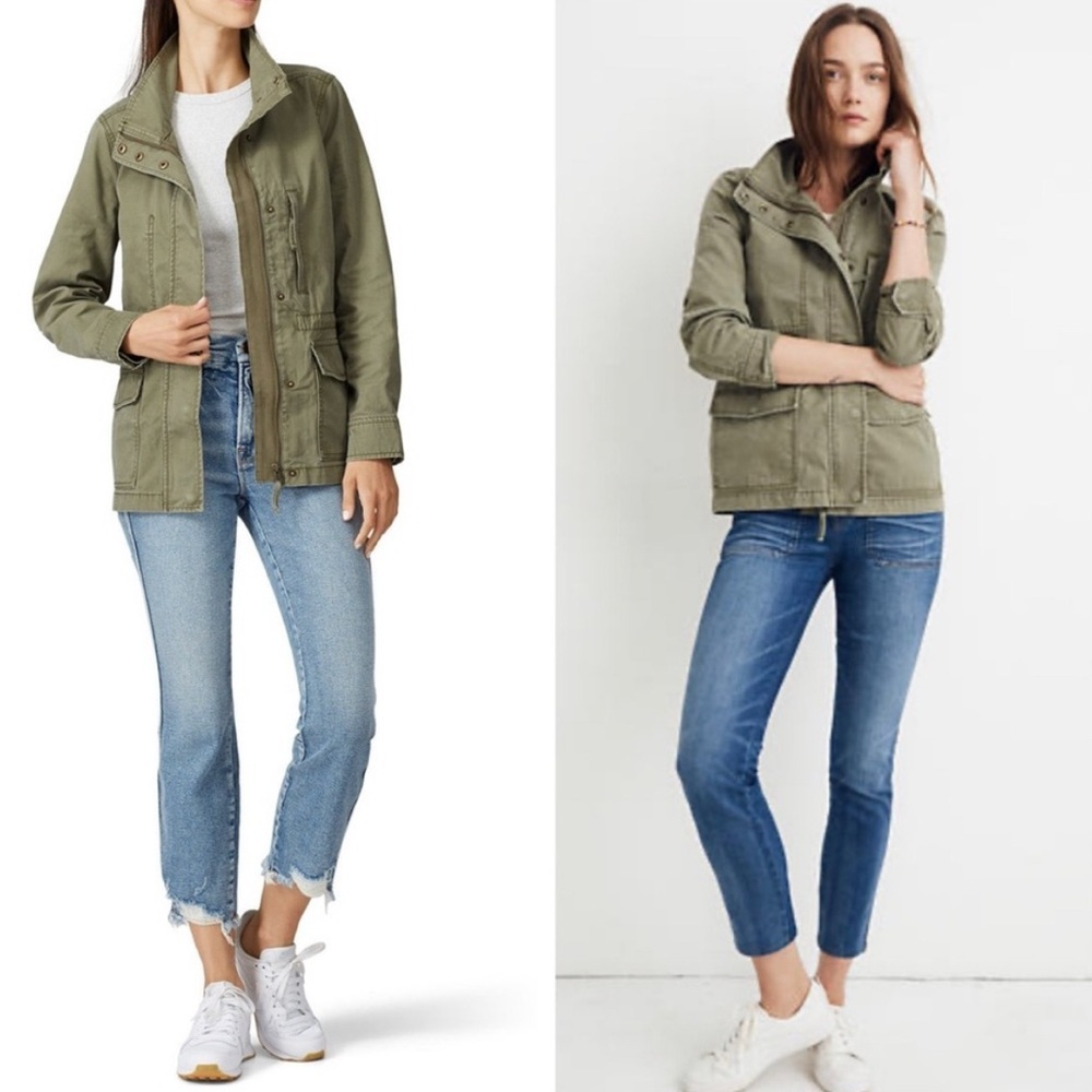 NWT Madewell Passage Utility Jacket Olive Green Size S - Picture 9 of 14